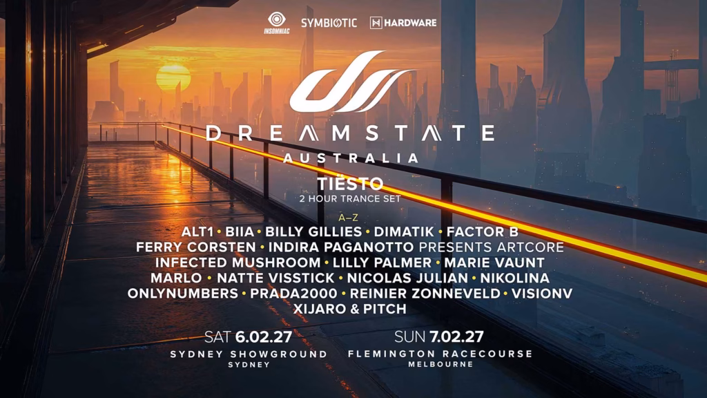 Full lineup for Dreamscape Australia 2027